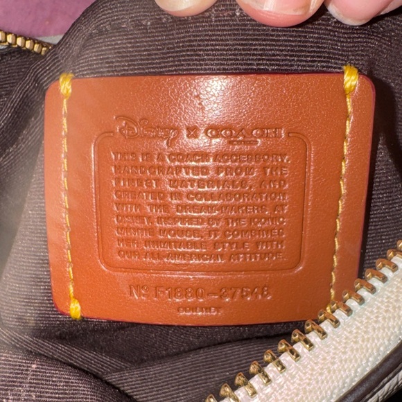 Coach Cream Crossbody Bag with Mickey Mouse Patch - Picture 16 of 16